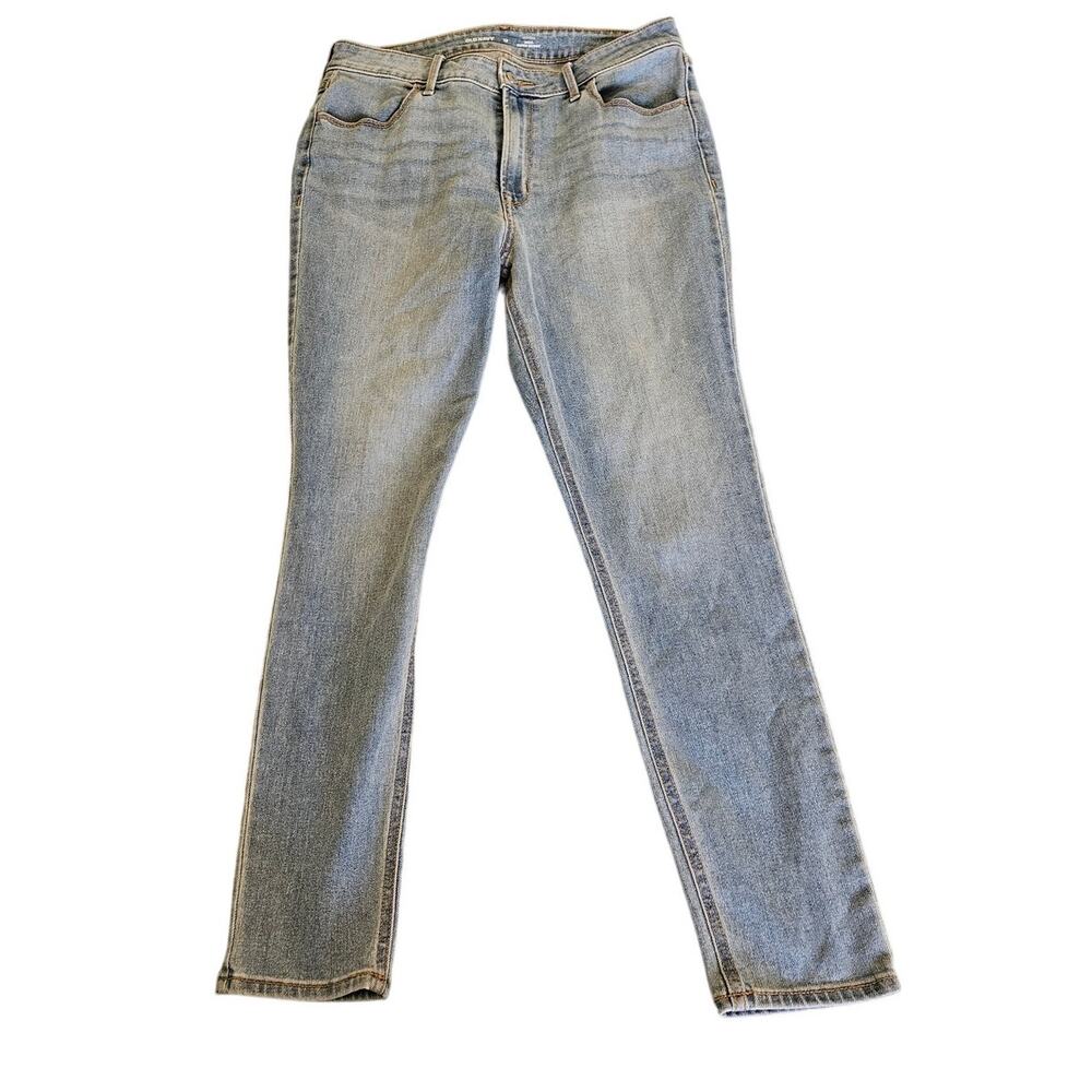 Old Navy WOW Super Skinny Jeans Womens Size 12 Light Wash Stretch Denim